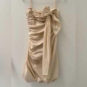 BCBG MAXAZRIA taffeta bow dress